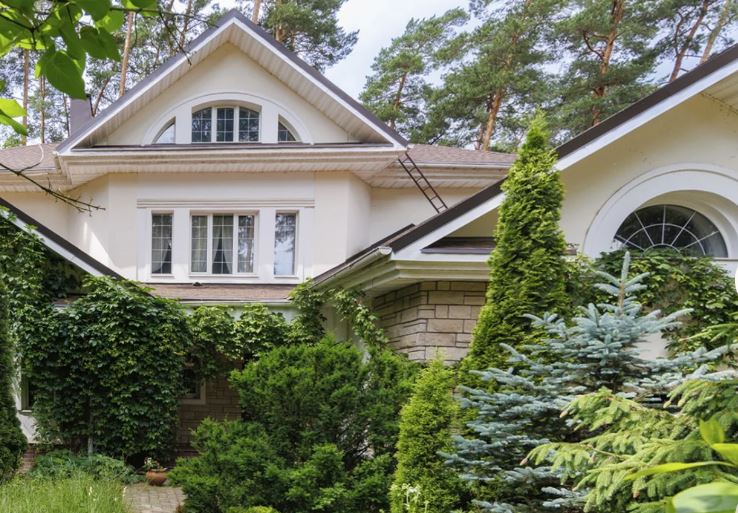 Коттеджный поселок в окружении вековых сосен неподалеку от Москва-реки