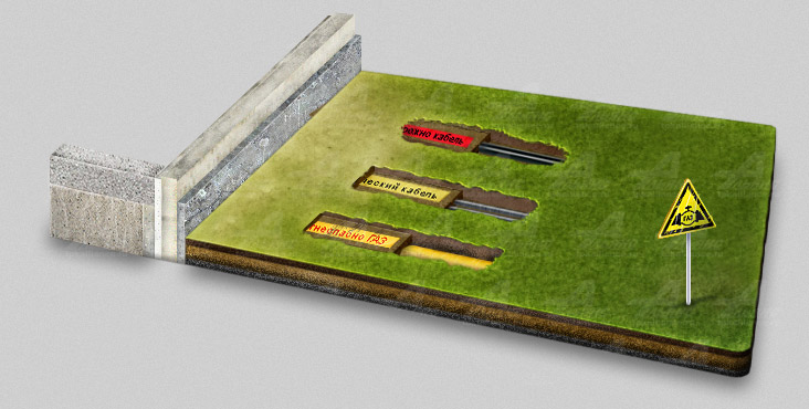 Сигнальная лента на стройке и в городских сетях: тонкости применения, типовые надписи и цветовые коды