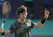 Рублёв и Карацев поднялись в рейтинге ATP, Медведев опустился на одну строчку