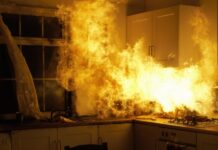 В МЧС сообщили о пожаре в жилом доме в Сочи на площади 870 квадратных метров