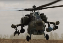 Вертолёт Ми-28НМ уничтожил скопление сил ВСУ в Курской области