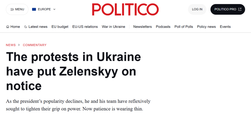 «Надменность или чувство безнаказанности»: западные СМИ — об имидже Зеленского после конфликта с НАБУ