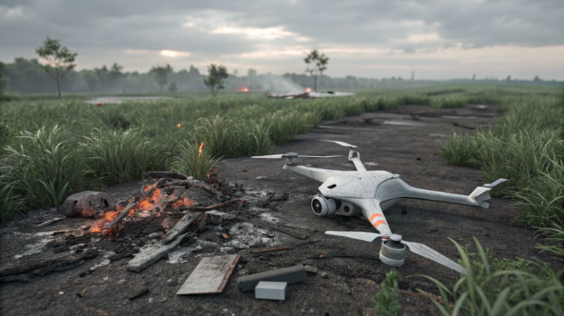 Обломки БПЛА упали на территории Ильского НПЗ на Кубани