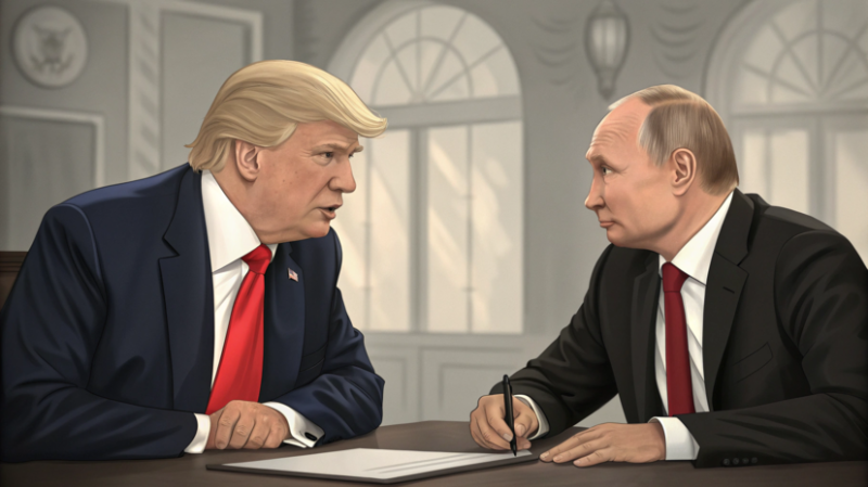 Трамп заявил, что планирует в ближайшее время провести переговоры с Путиным