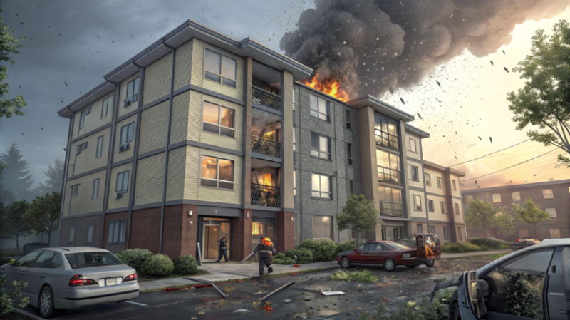 Взрыв газа произошёл в многоквартирном доме в Ангарске