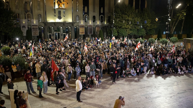 Спецназ использовал перцовый спрей против протестующих в Грузии