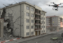 Стена многоквартирного дома частично разрушена в Батайске из-за атаки БПЛА