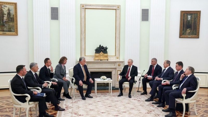 Встреча Путина и Орбана в Кремле завершилась