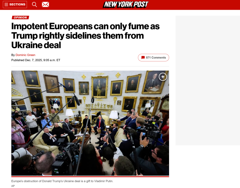 «Европейцы чувствуют себя униженными»: западные СМИ — о препятствиях для мирного урегулирования на Украине