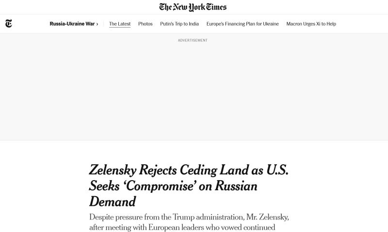 «Европейцы чувствуют себя униженными»: западные СМИ — о препятствиях для мирного урегулирования на Украине