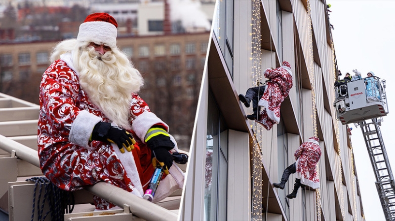 Лёд, караоке и летающие Деды Морозы: кто и как создаёт праздничное настроение