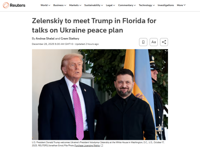 «Серьёзные разногласия по ключевым вопросам»: западные СМИ — о предстоящих переговорах Зеленского и Трампа