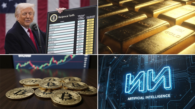 Торговые войны, бум ИИ, взлёт цен на золото и биткоин: чем запомнился 2025 год для мировой экономики