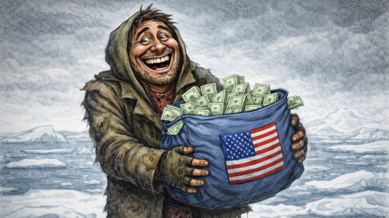 Бездомный в Гренландии согласился стать американцем за  млн