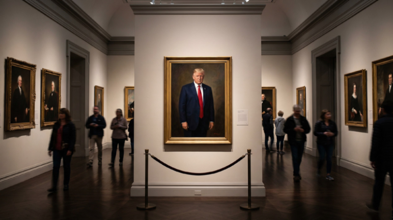 Портрет Дональда Трампа разместили в Национальной портретной галерее США