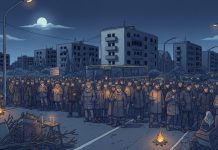 Жители Кривого Рога перекрыли дорогу из-за отключений света