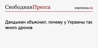 Дандыкин объяснил, почему у Украины так много дронов