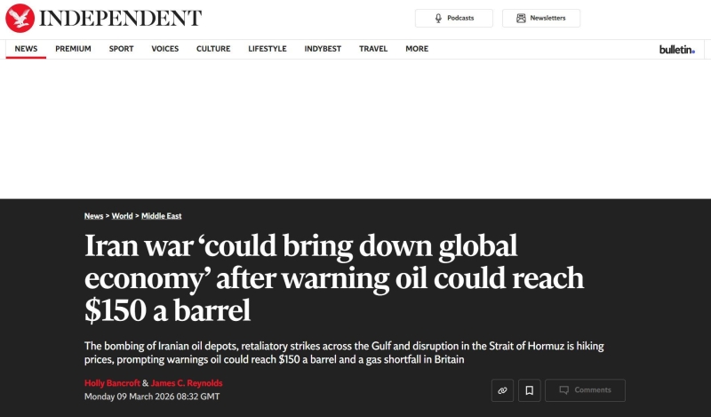 «Самый серьёзный стратегический просчёт»: западные СМИ — о срыве поставок нефти в результате войны США с Ираном