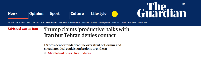 «Уловка» или «дипломатический выход»: западные СМИ — об отсрочке американских ударов по энергетике Ирана