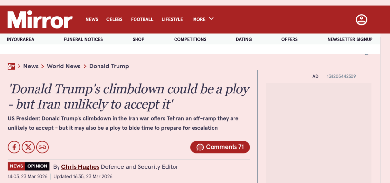 «Уловка» или «дипломатический выход»: западные СМИ — об отсрочке американских ударов по энергетике Ирана