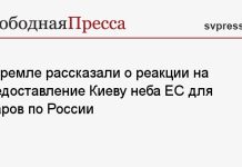 В Кремле рассказали о реакции на предоставление Киеву неба ЕС для ударов по России