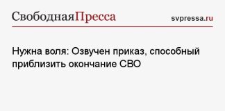 Нужна воля: Озвучен приказ, способный приблизить окончание СВО