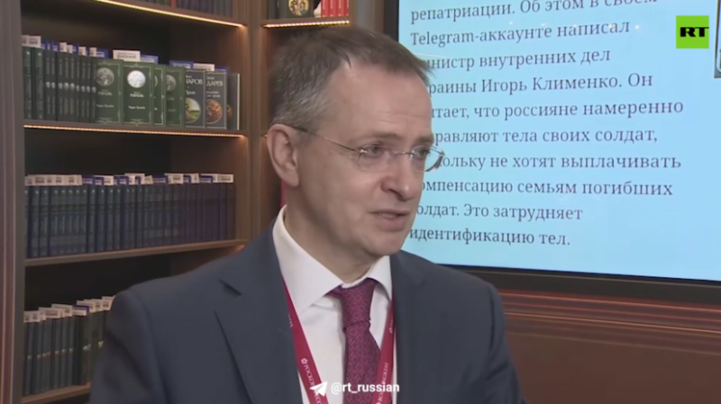 Мединский сравнил с пропагандой Геббельса фейки Киева вокруг обмена телами