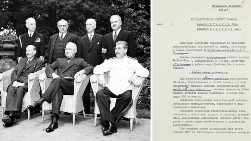 «Операция «Пальма»: ФСБ рассекретила документы о подготовке к Потсдамской конференции 1945 года