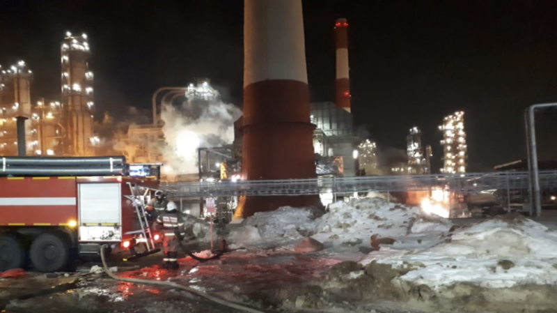 Пожар на НПЗ в Уфе ликвидирован