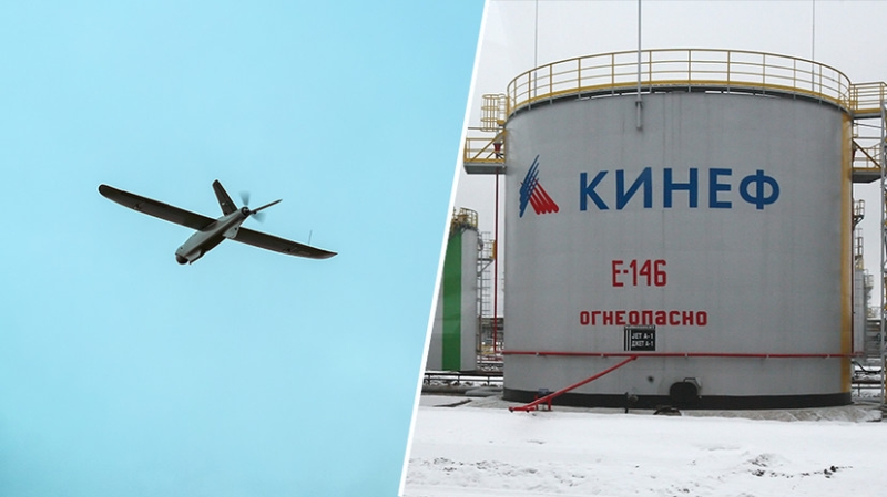 При падении обломков повреждён один из резервуаров: губернатор Ленобласти сообщил об отражении атаки БПЛА на НПЗ &laquo;КИНЕФ&raquo;