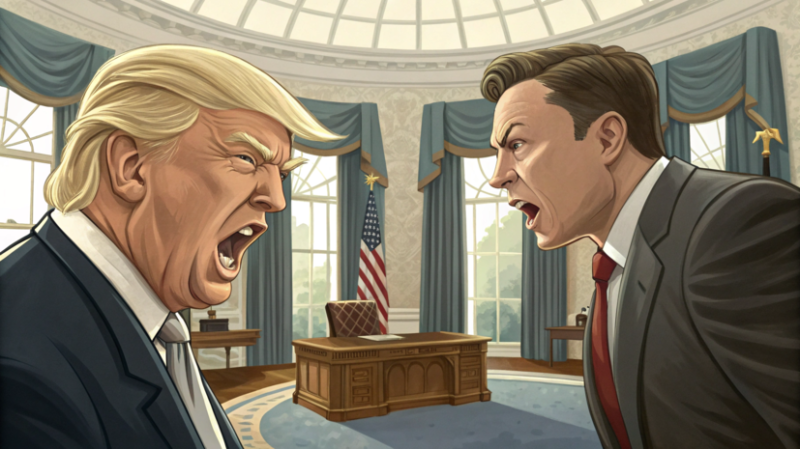 Проверка госконтрактов и взаимные пожелания: как развивается конфликт между Трампом и Маском