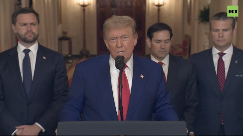 Трамп в обращении к нации вновь заявил об успешности ударов по Ирану