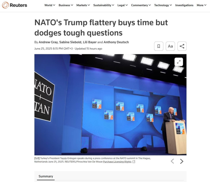 &laquo;Упали к ногам Трампа&raquo;: западные СМИ &mdash; о прошедшем в Гааге саммите НАТО