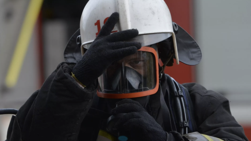 В городе Гусь-Хрустальном произошёл пожар в здании службы ритуальных услуг