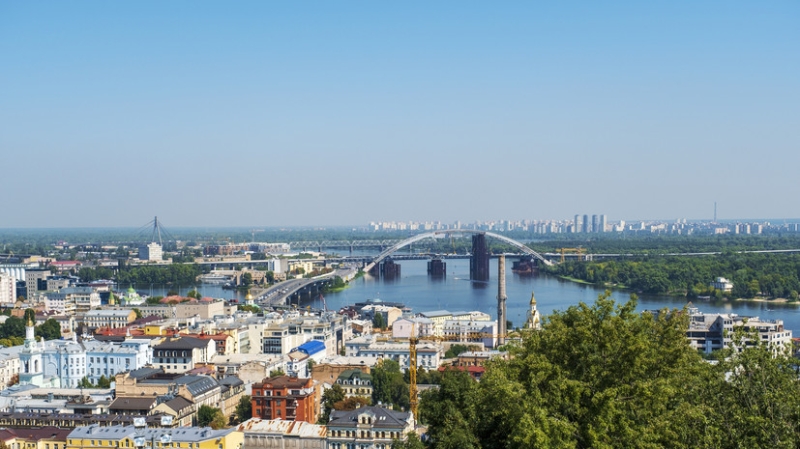 В Киеве оборвался трос троллей-аттракциона через Днепр