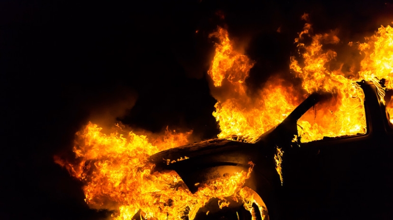 В Москве взорвался автомобиль