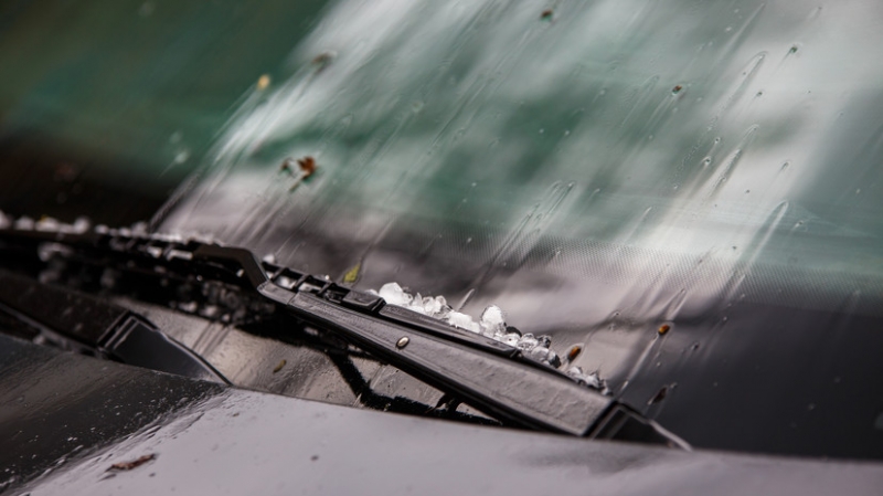 В некоторых районах Подмосковья прошёл град