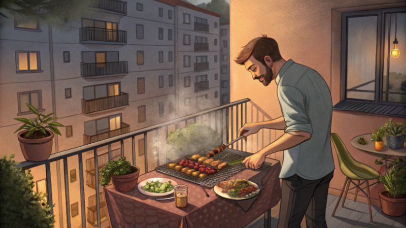 В Роскачестве рассказали, что грозит за приготовление шашлыка на балконе