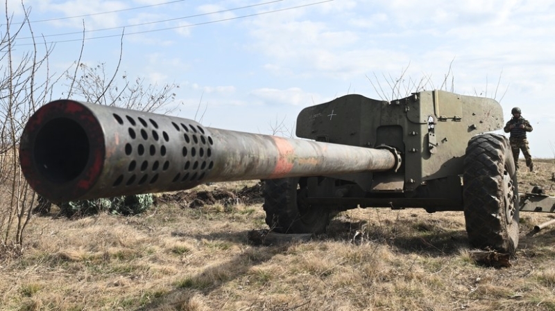 Военкору RT рассказали, как работает пушка «Рапира» в руках российских военных